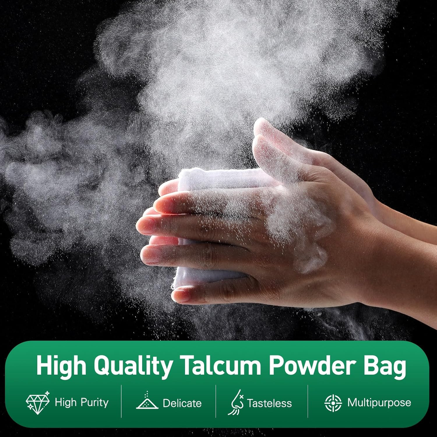Talc Powder Bag for Billiards, Talcum Powder Bag for Billiard Pool Dry Hands and
