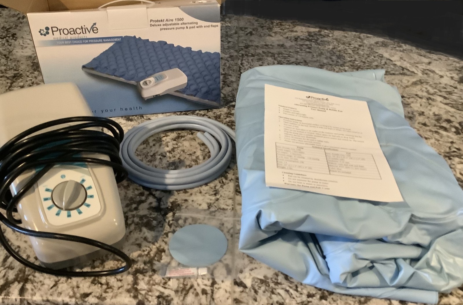 PROACTIVE Protekt Aire 1500 Alternating Pressure Pump and Pad with Flaps
