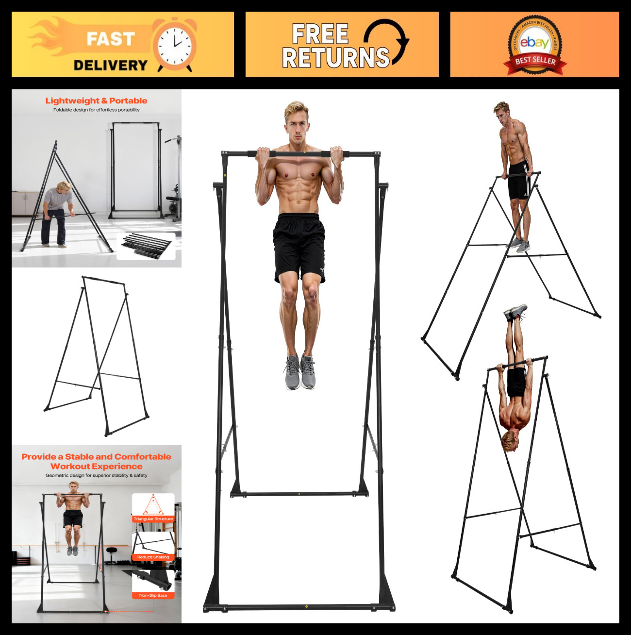 Aerial Yoga Frame & Hammock Stand, 551 lbs Capacity, 9.68 ft Height, Indoor/Outd