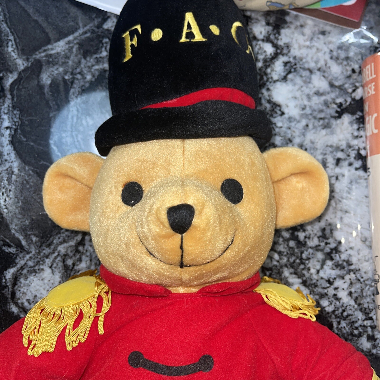 F A O Schwarz Christmas Marching Bear Plush