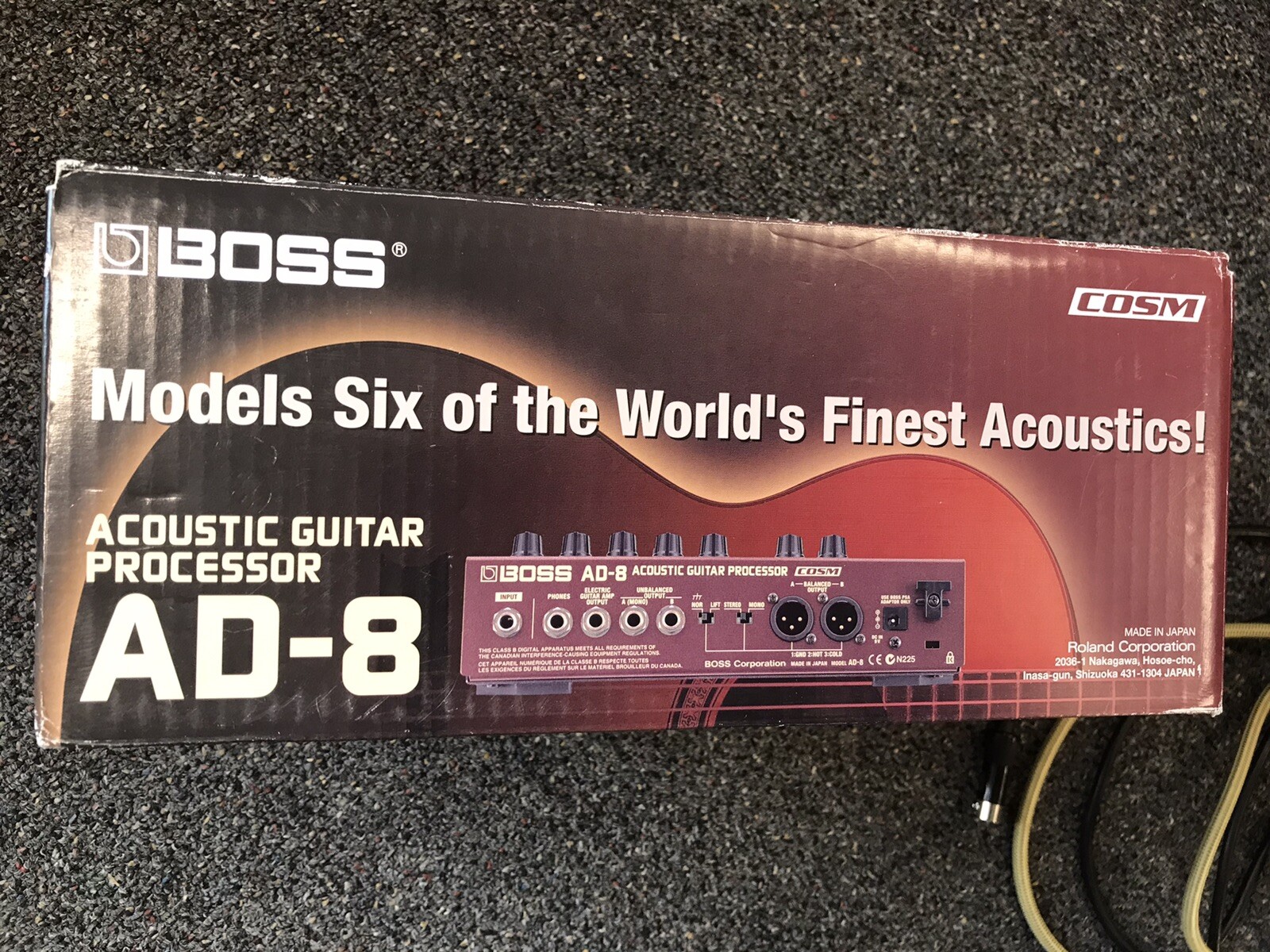 Boss AD-8 acoustic guitar processor with manual and box in mint condition