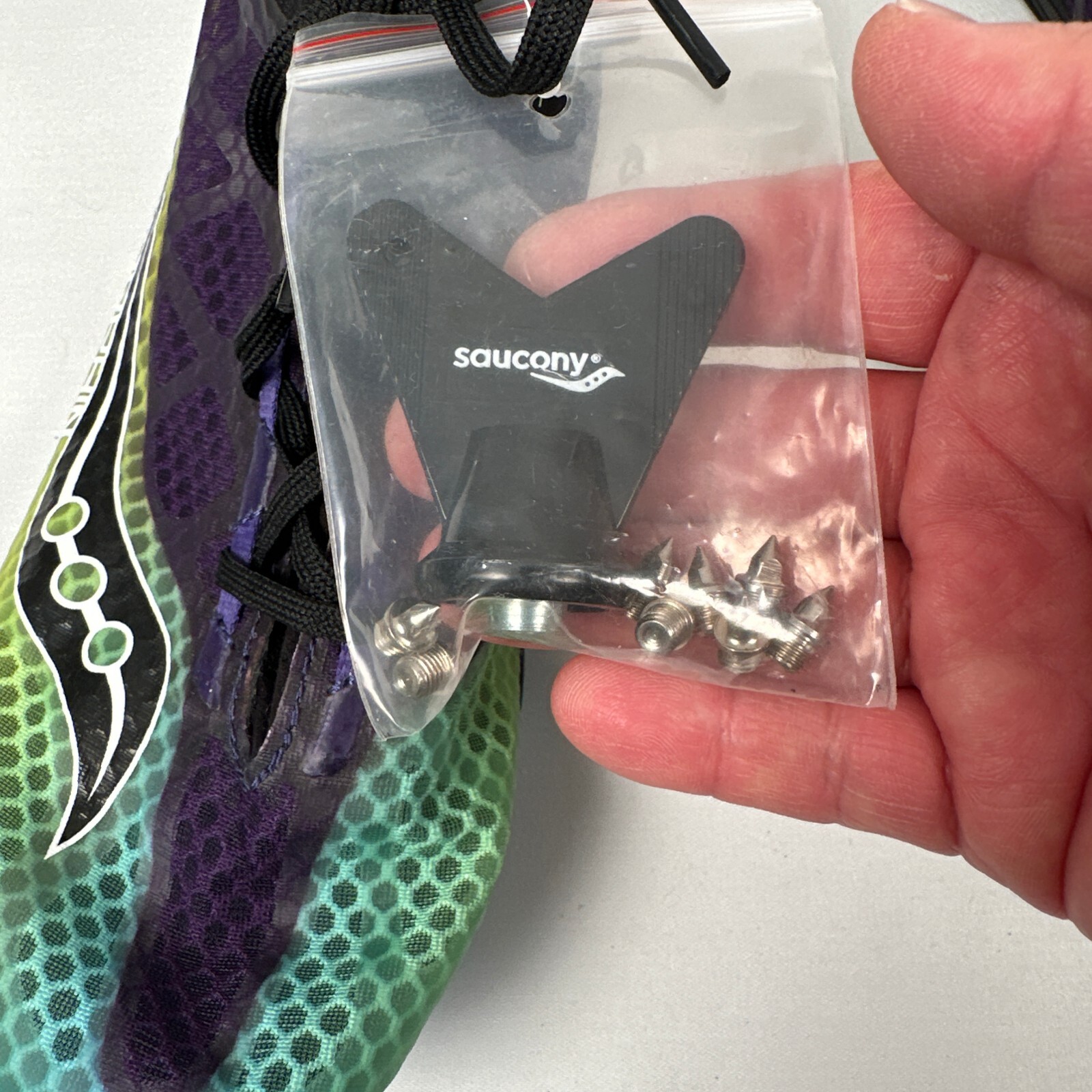 Saucony Endorphin Men's Track Shoes Running Racing Sneakers Size 13 Metal Spikes