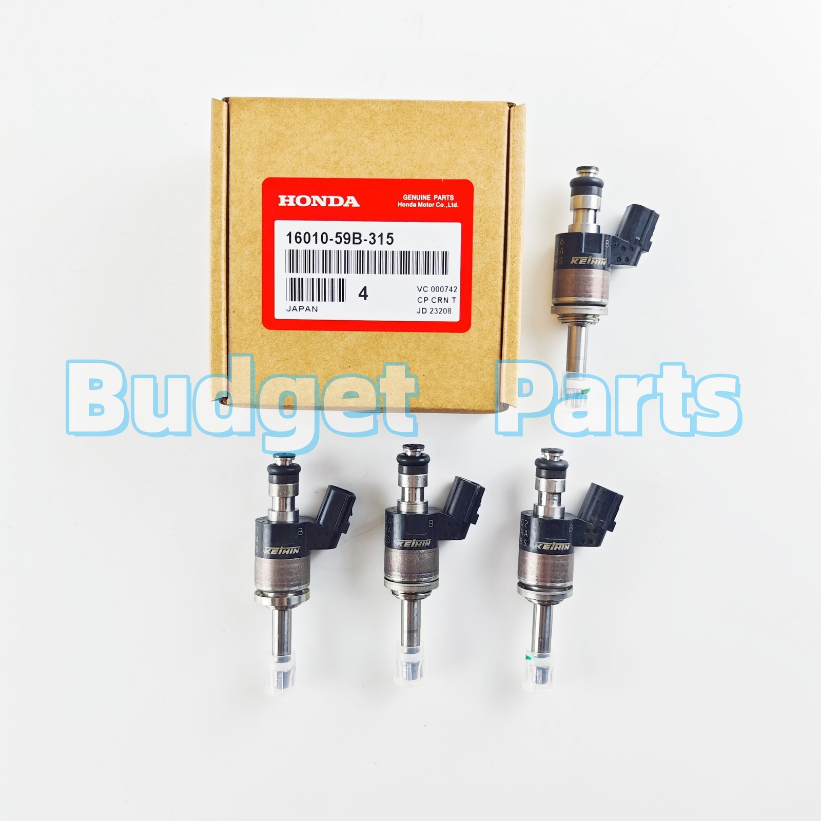 4X GENUINE OEM  Fuel Injectors 16010-59B-315 For 2016-2021 Honda Civic 1.5L US