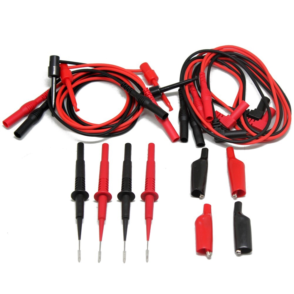2 sets needle tip test leads for FLUKE multimeter test alligator clips T20155 US