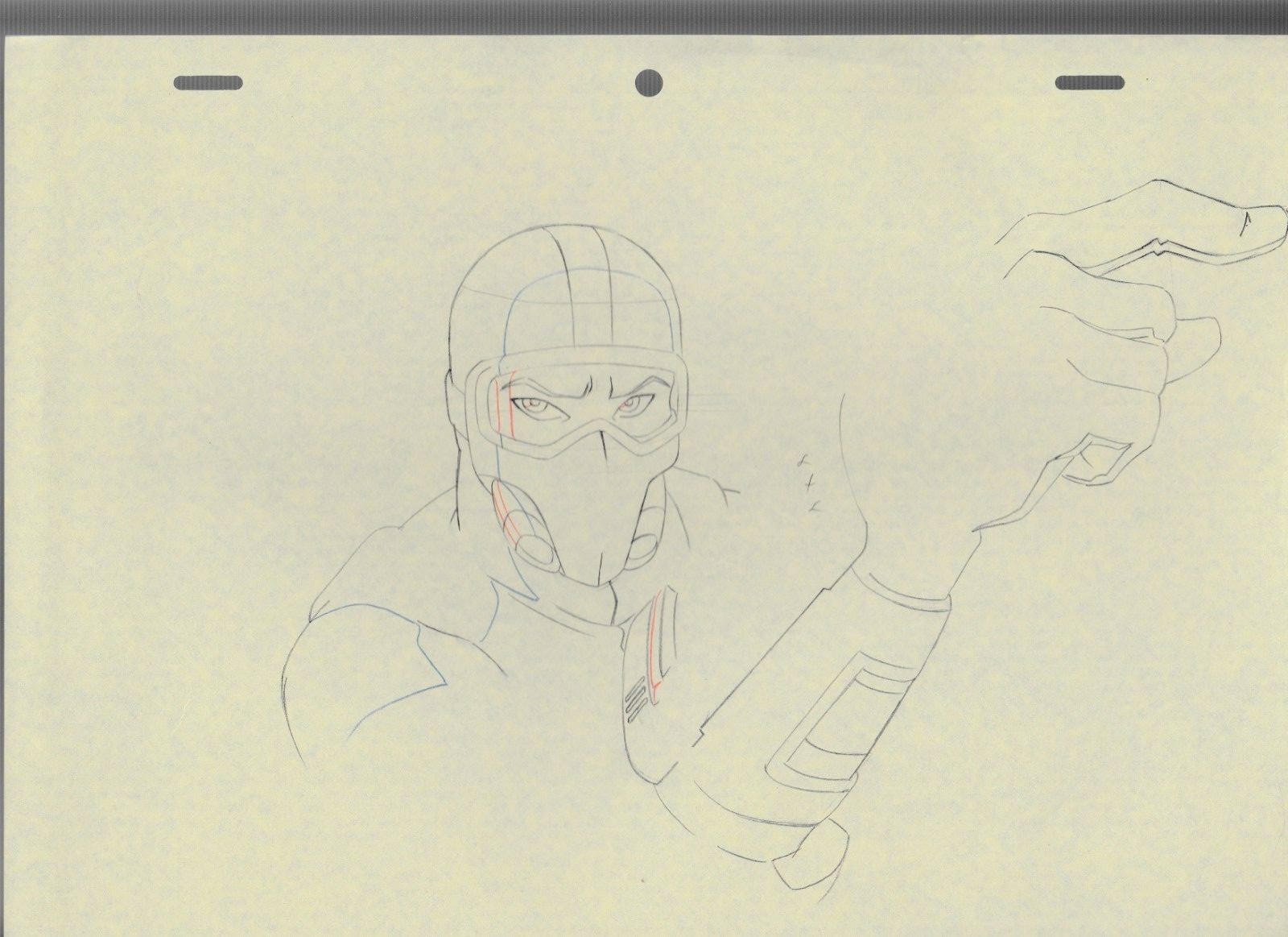 2009 GI JOE RESOLUTE Cartoon Animation Pencil Prod. Drawing QUICK KICK QK-18
