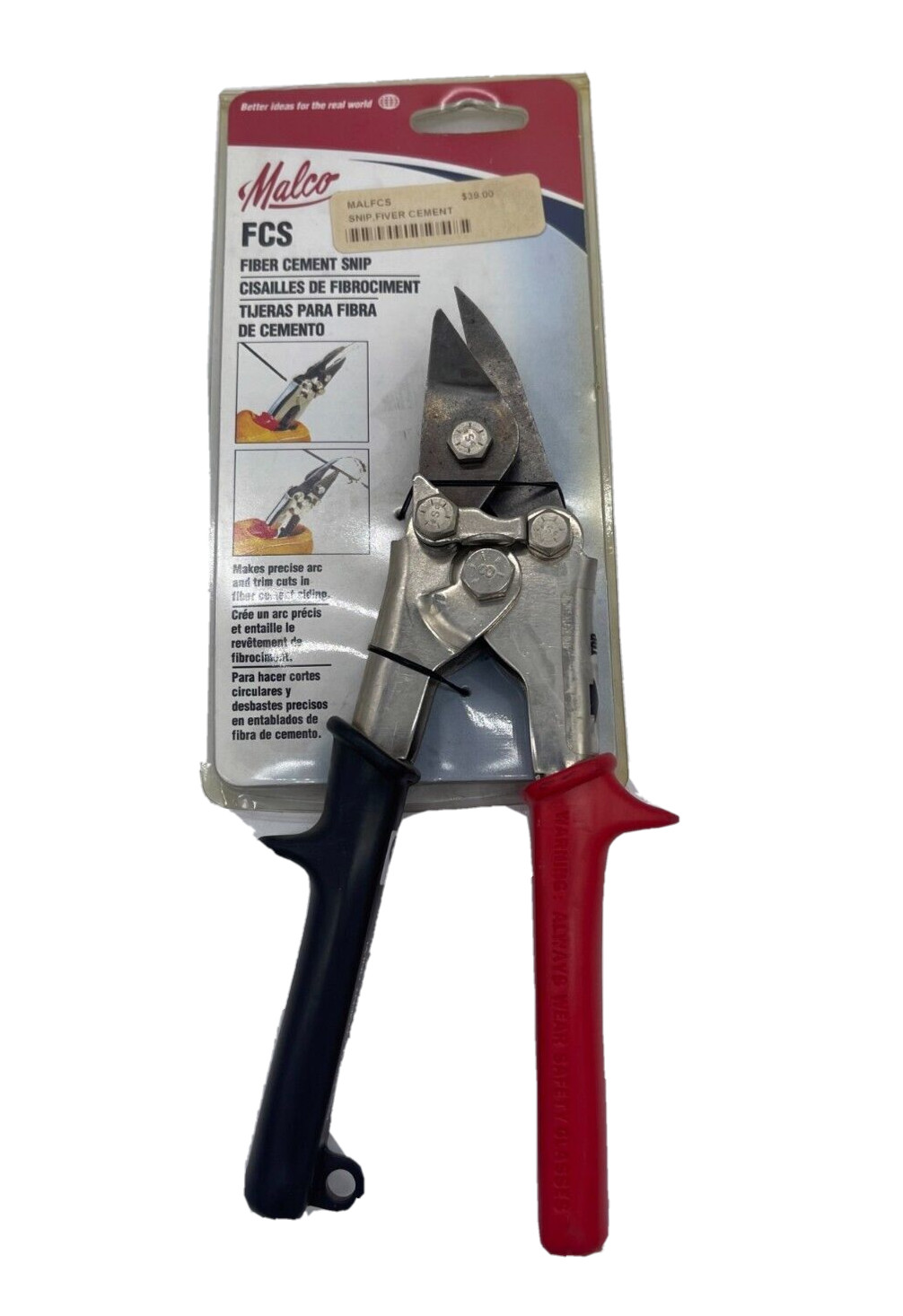 Malco FCS Fiber Cement Siding Snip Capable of Cutting 2-Inch Circle