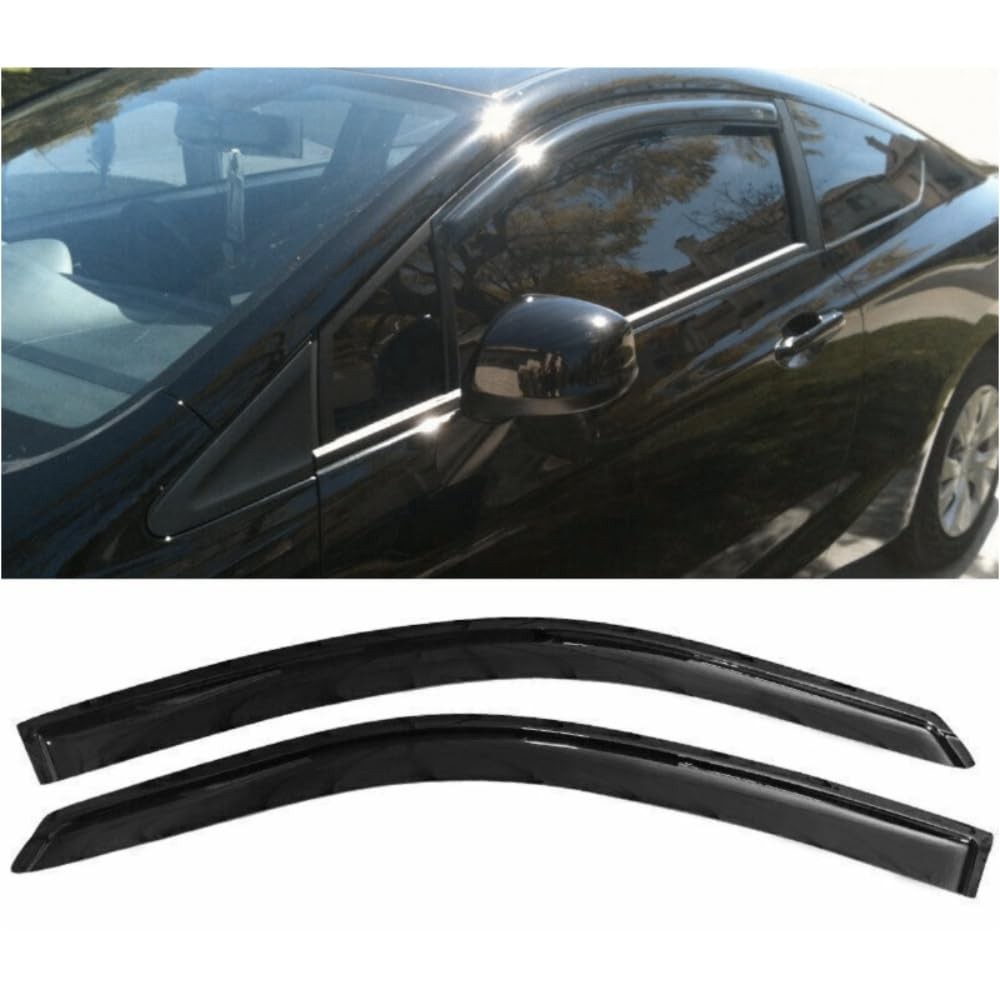 2pcs Smoked Acrylic Window Visor for Honda Accord 2008-2012