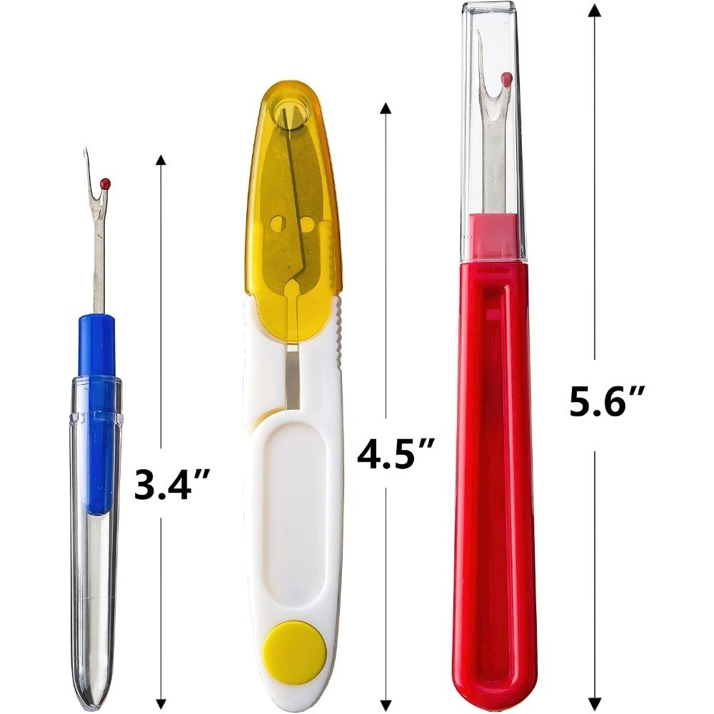 Seam Ripper and Thread Remover Kit for Sewing 2 Big 2 Small Stitch Ripper Tool