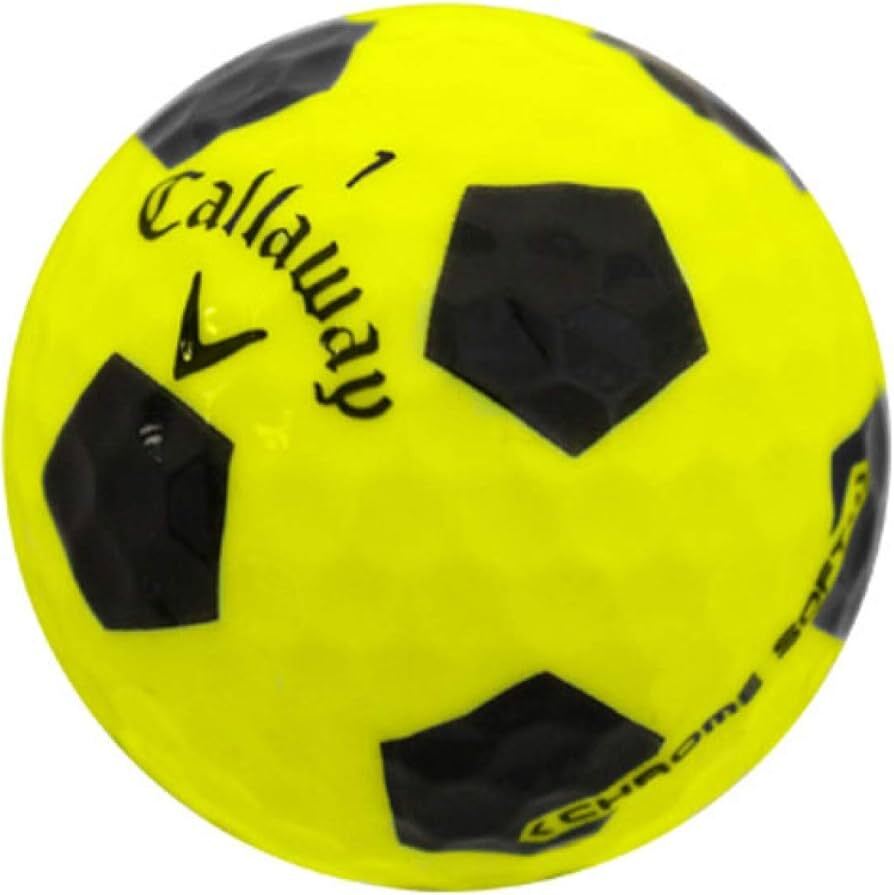 12 Callaway Chrome Soft Truvis Yellow/Black AAA/Good Quality Used Golf Balls