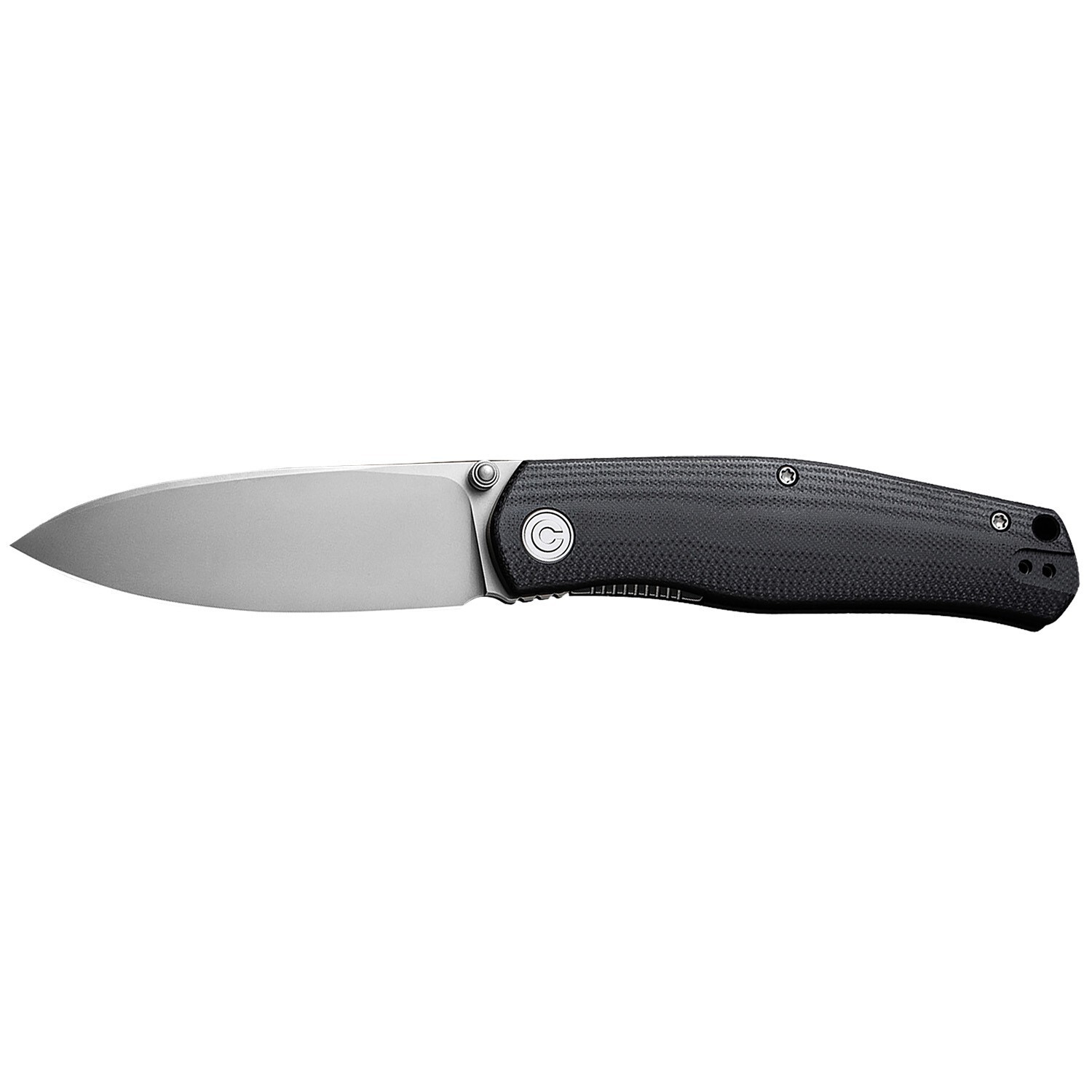 CIVIVI Sokoke 3.35" Drop Point Bead Blasted Pocket Knife, Black G10 #C22007-1