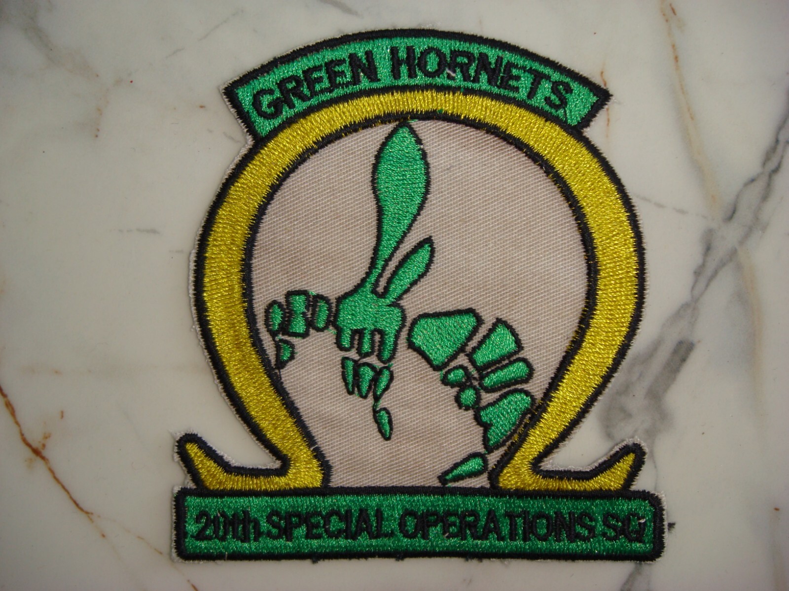 US 20th SPECIAL OPERATIONS SQ GREEN HORNETS, VIETNAM WAR PATCH