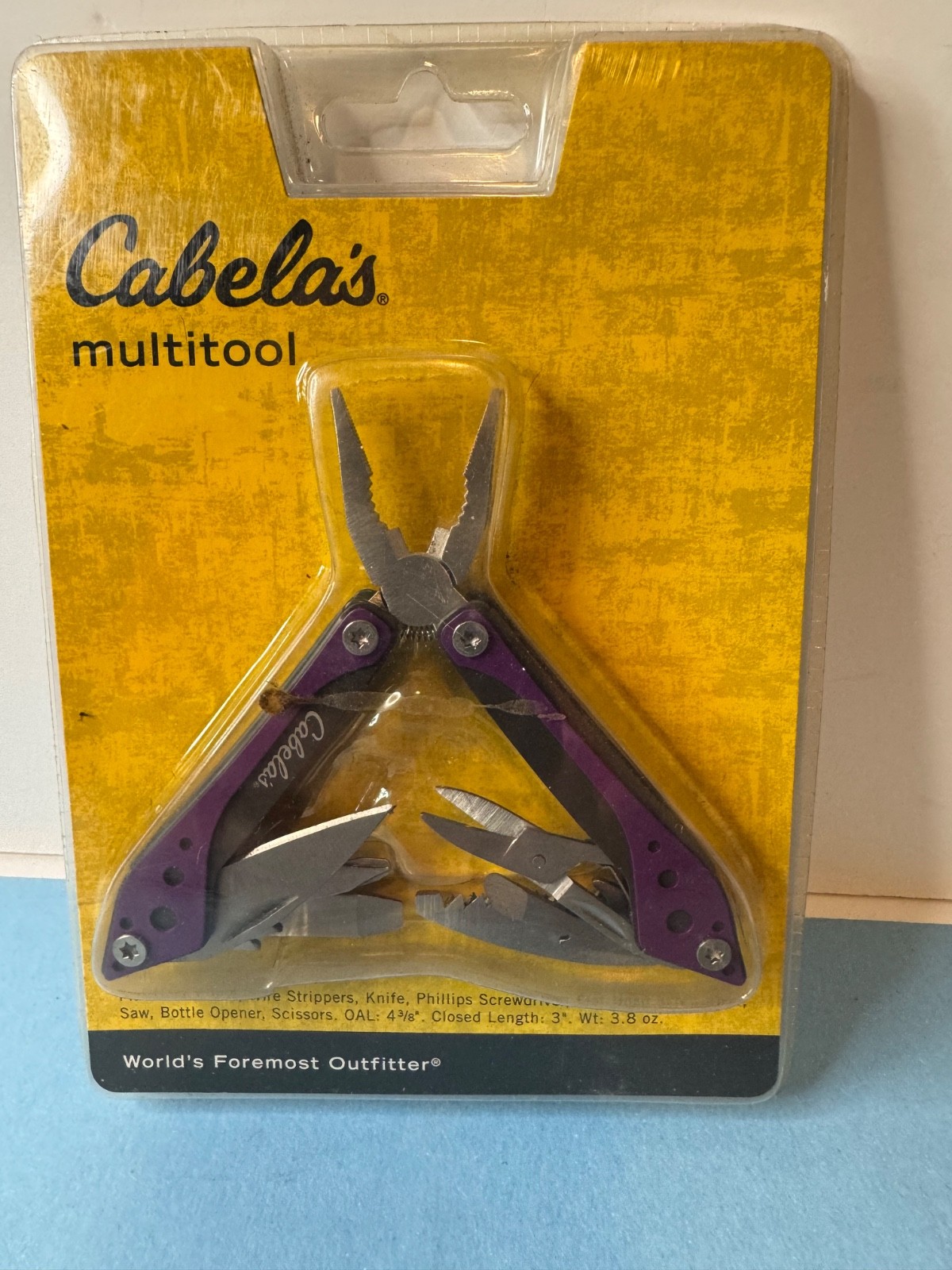 Cabela's / Multi-Tool / Purple / 3” Closed / 3.875” Overall / 3.8 Oz