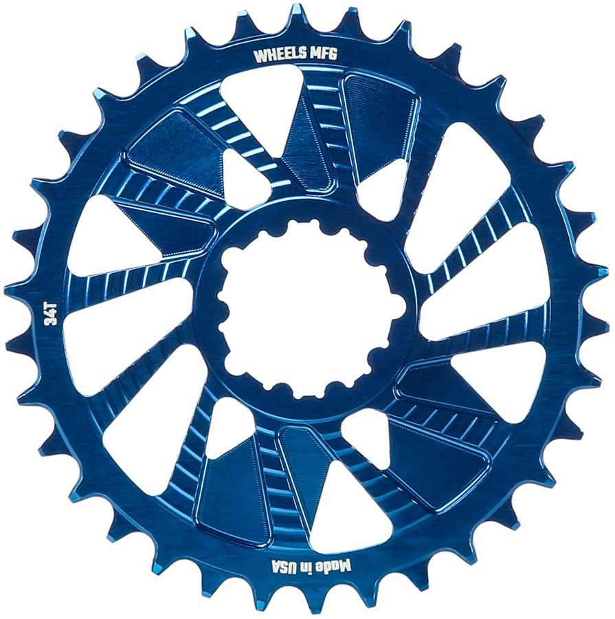 Wheels Manufacturing Direct Mount Chainring - 34t, SRAM 3-Bolt Direct Mount,