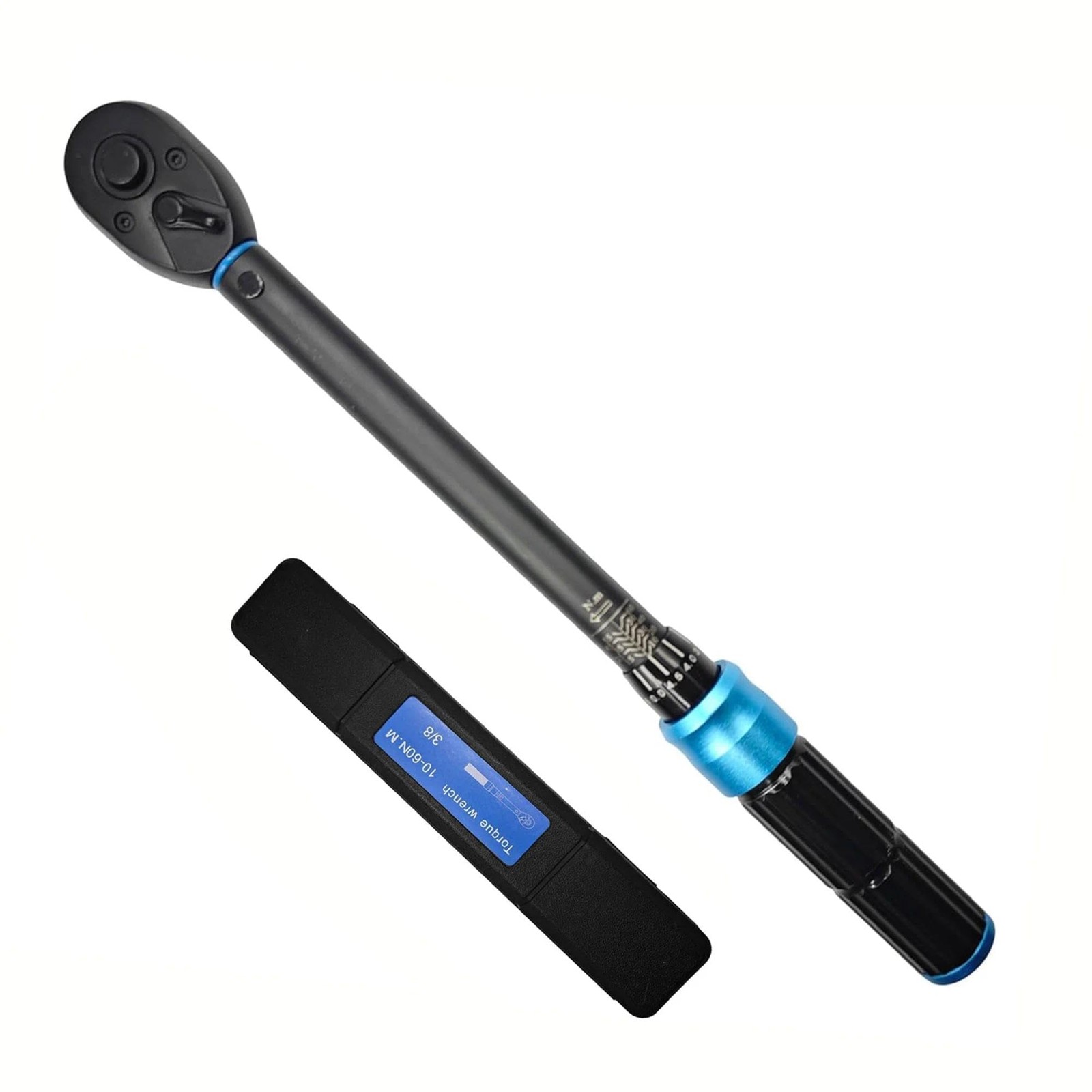 3/8 Inch Torque Wrench, 10-60N·m/7.37-44.27ft·lb, Dual-Direction Adjustable 7...