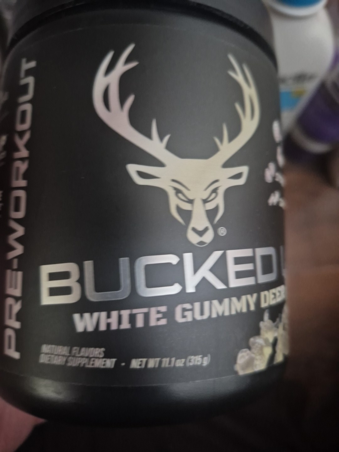 Bucked Up White Gummy Deer LARGE SIZE 11.1 Oz Hard Find Most Are Only Smal SIZE