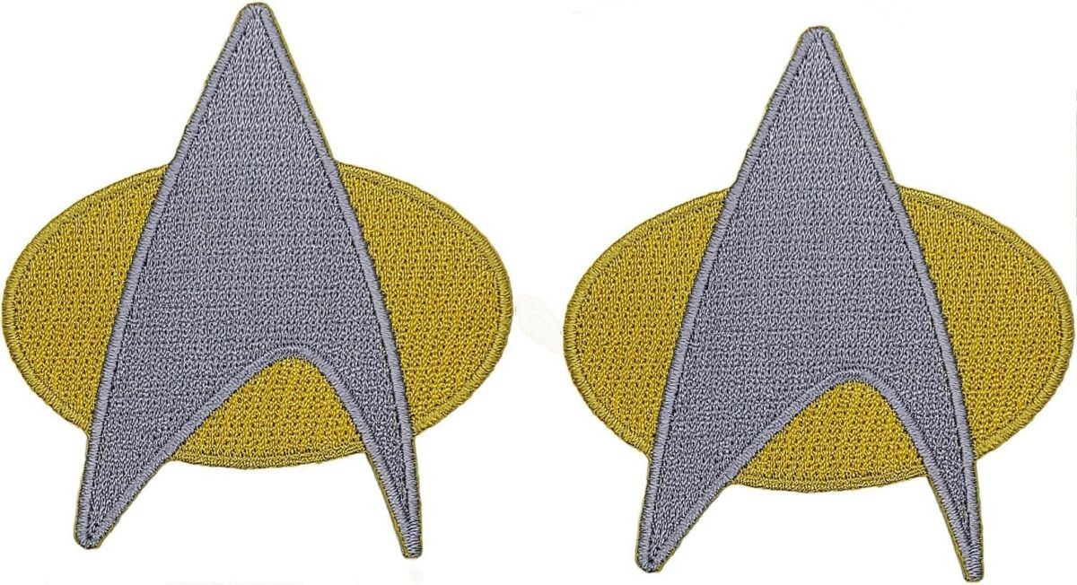 Star Trek Next Generation Starfleet Space PATCH  |2PC Hook Backing 3"X2.75"