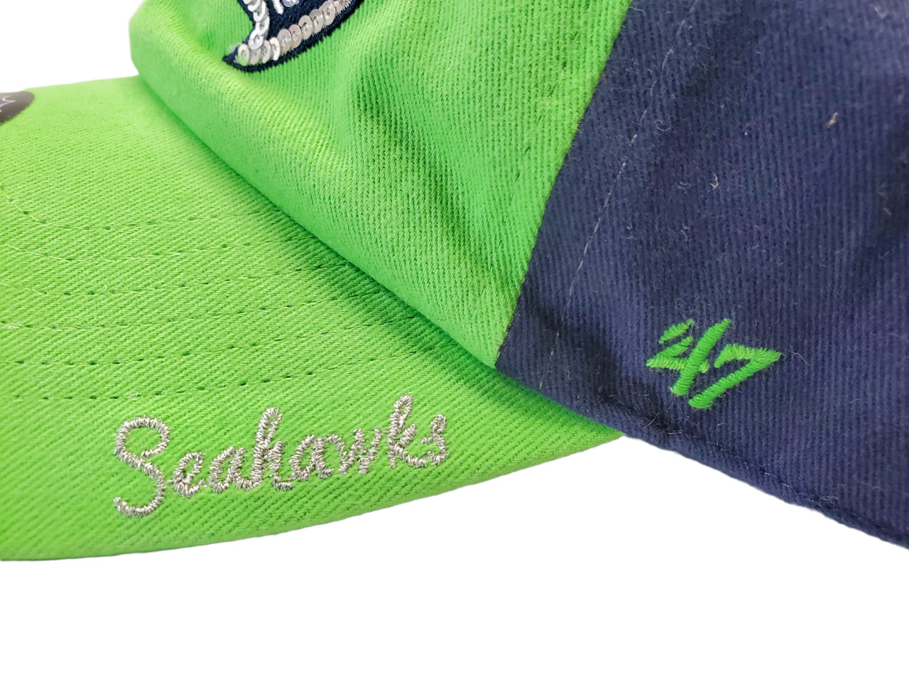 Team Headwear Women's Seattle Seahawks Cap Sparkle Two-Tone '47 Clean Up