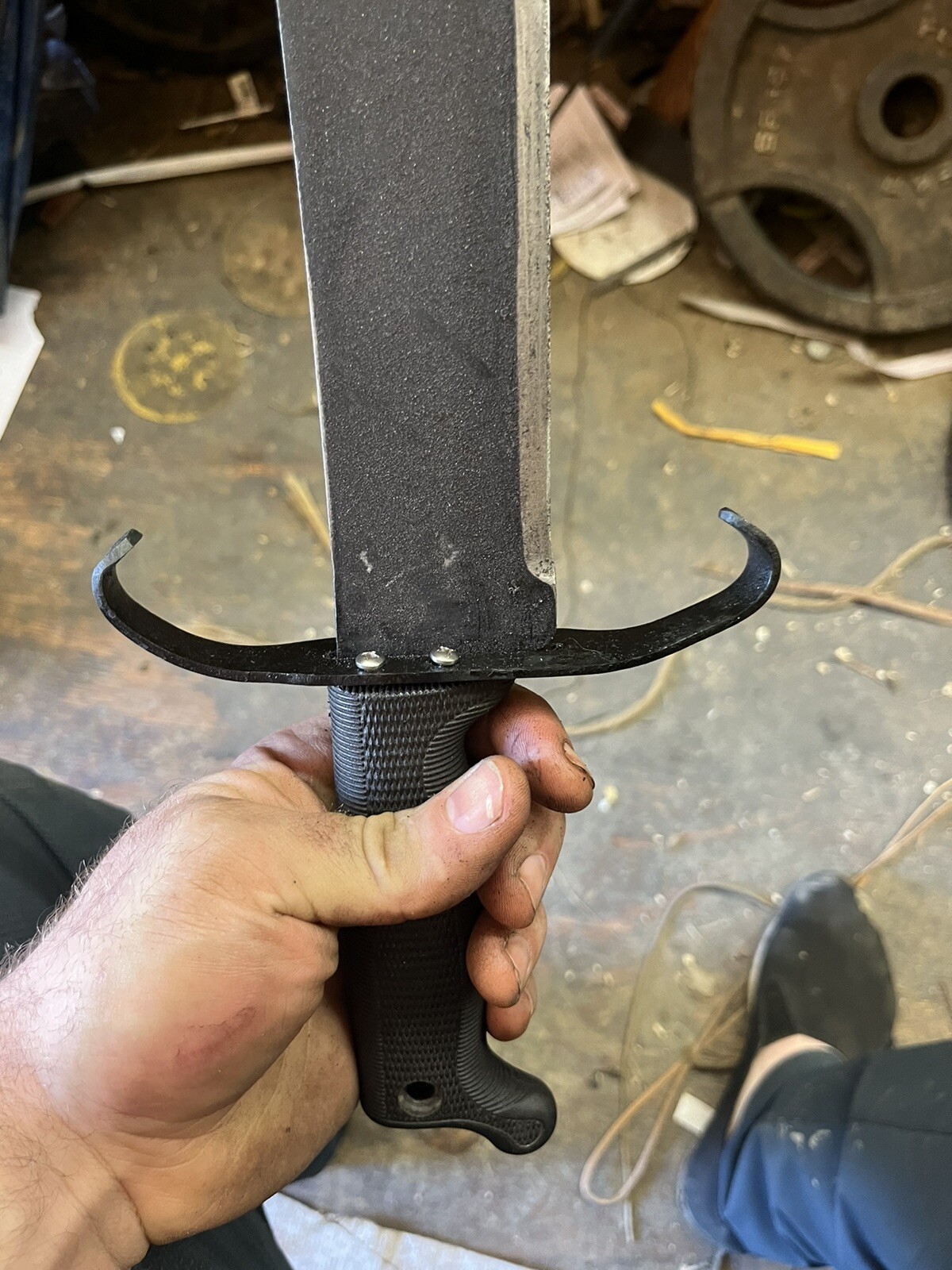 Custom Bart Moore Style Guard only for Cold Steel bowie machete 2.0