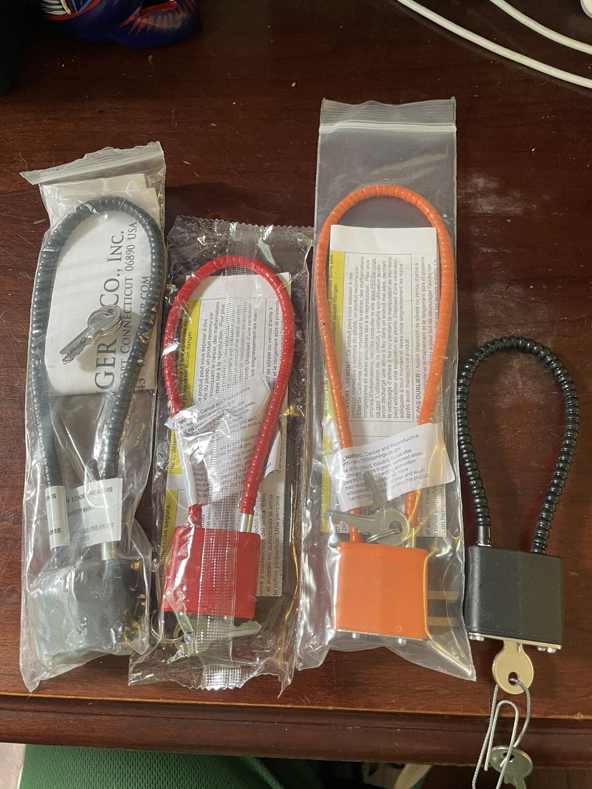 Cable Gun Lock Trigger Pistol Shotgun Rifle Child Safe Security Lot 4