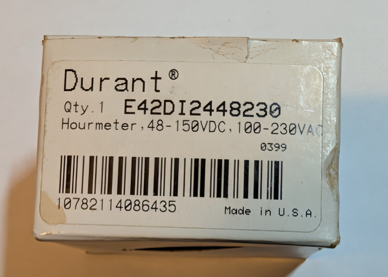 Durant E42DI2448230 100 - 230 V AC LCD Diplay Hour Meter