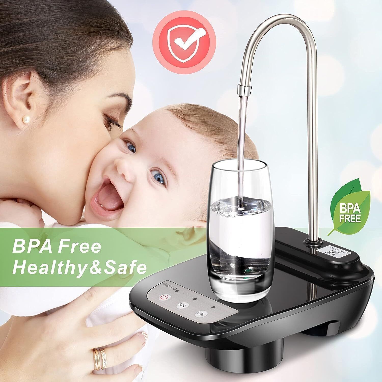 5 Gallon Water Bottle Switch Pump Electric Automatic Universal Dispenser USB NEW