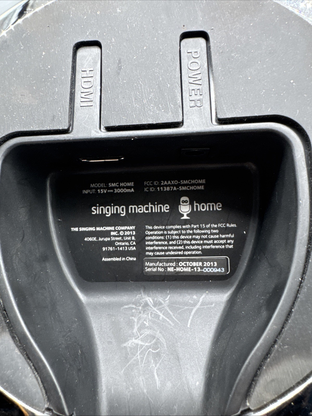 SINGING MACHINE SMC HOME WIFI & BLUETOOTH HOME KARAOKE SYSTEM UNIT. s1