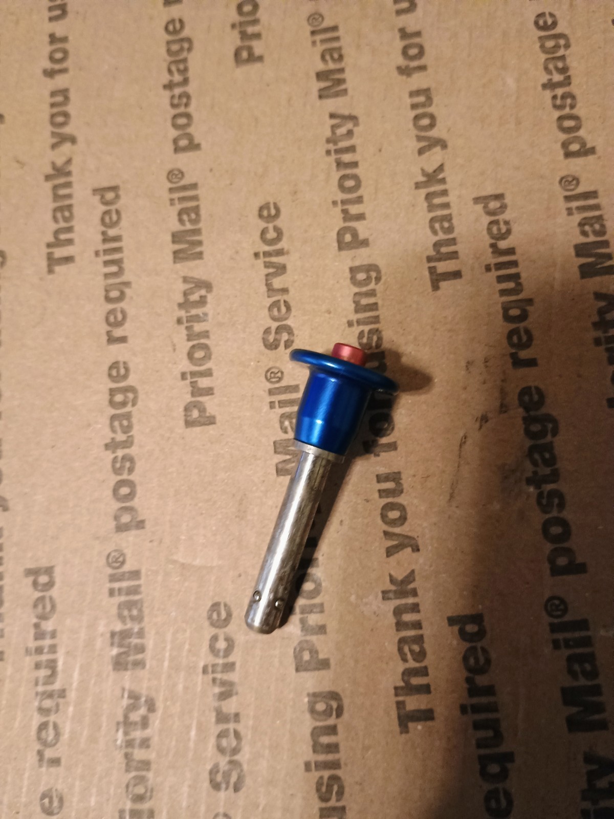 WGP Autococker Bolt Push Pin Gloss Blue And Red Paintball