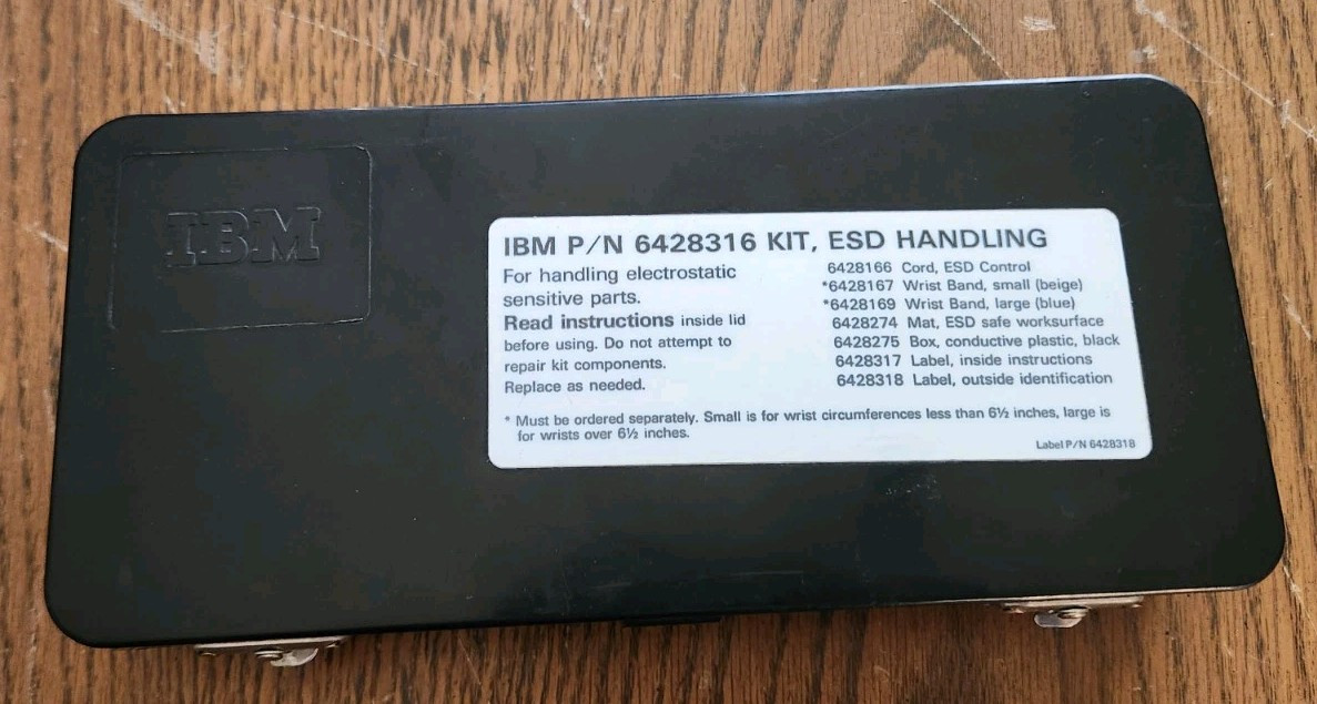 IBM ESD Handling Kit P/N 6428316 Electrostatic Sensitive Grounding Wrist Strap