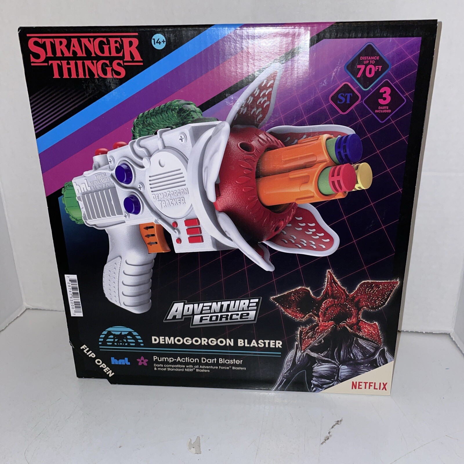 NIB Adventure Force Stranger Things Demogorgon Dart Pump-Action Blaster Gun New