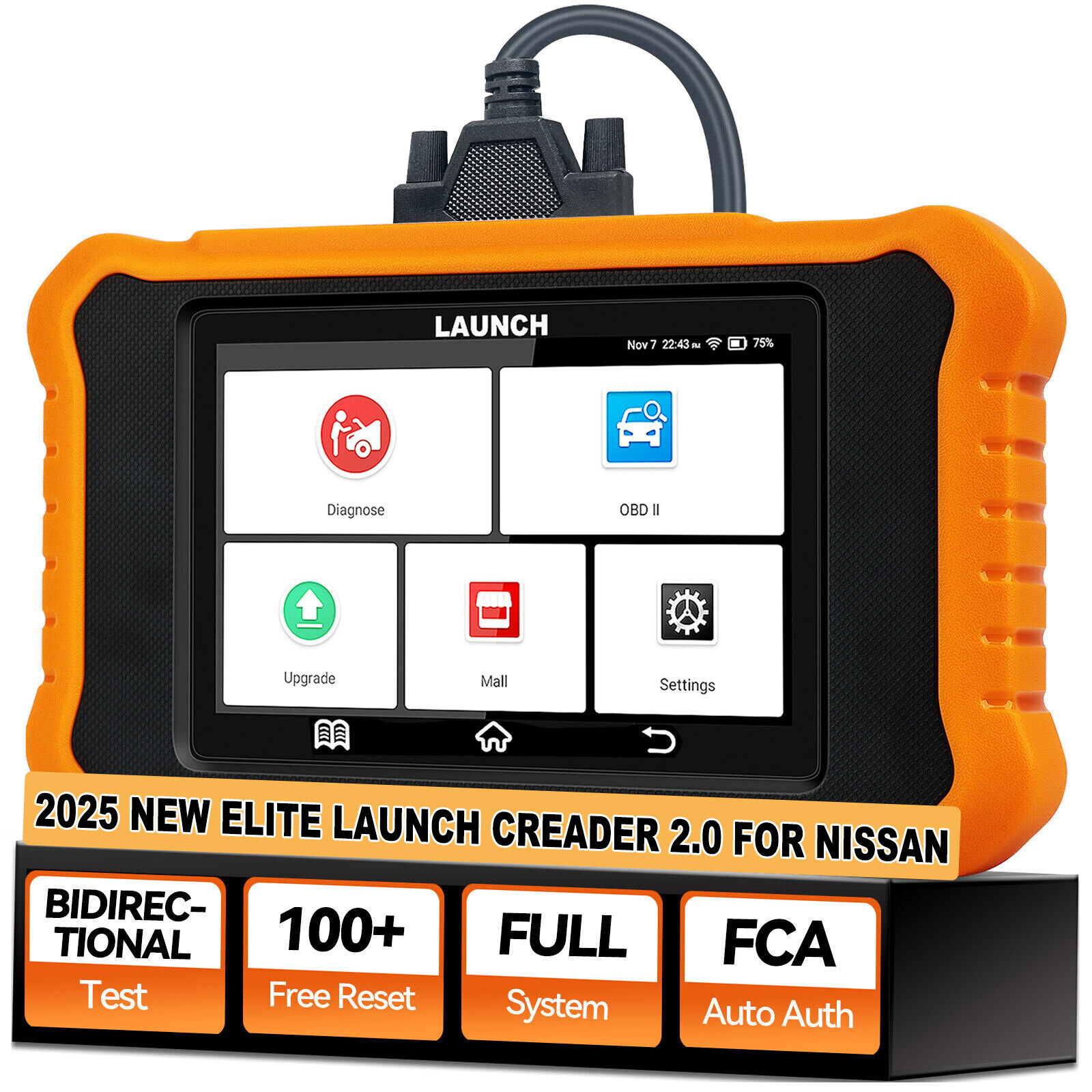 Creader Elite 2.0 for Nissan OBD2 Car Diagnostic Tool Scanner Key Coding