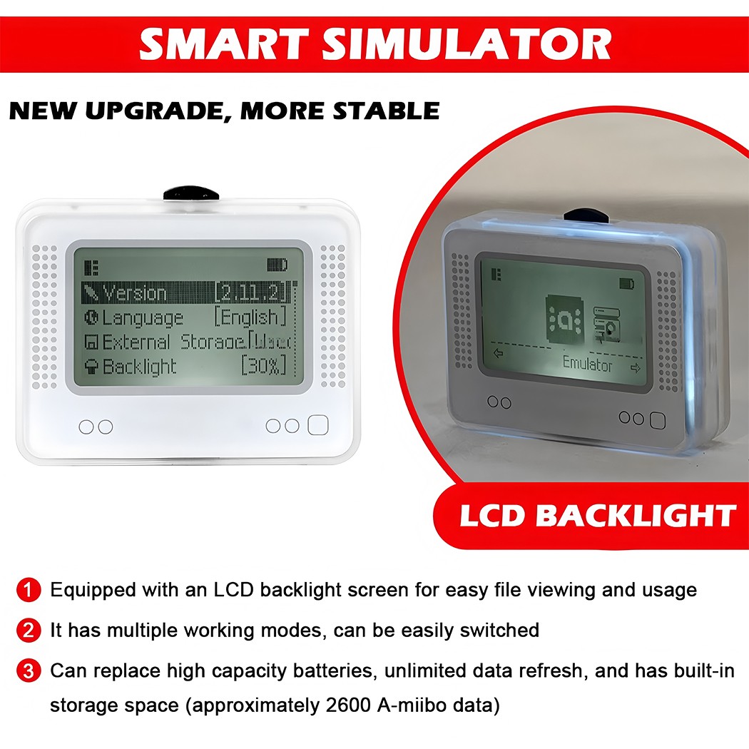 For Amiibo NFC Tag Emulator Bluetooth-Compatible Emulator for Nintendo Switch