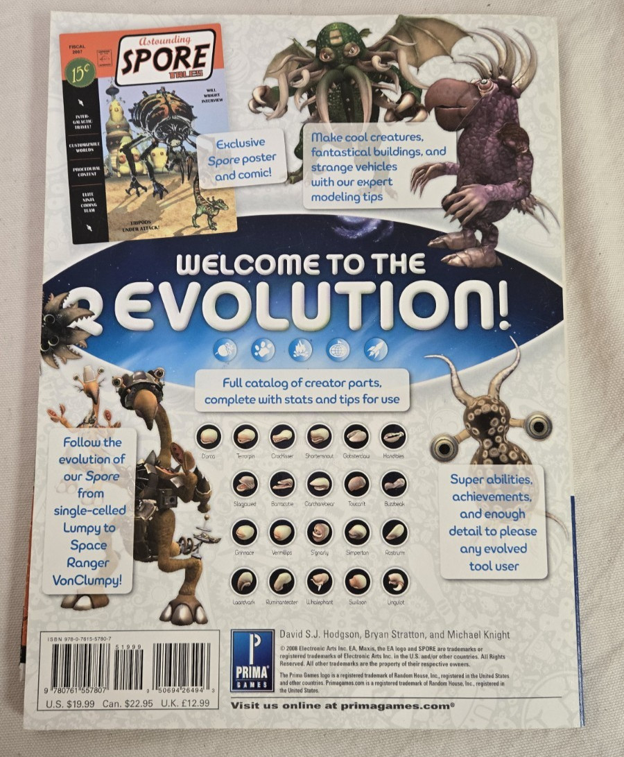 Spore Official Game Guide - Poster Included - Prima Games