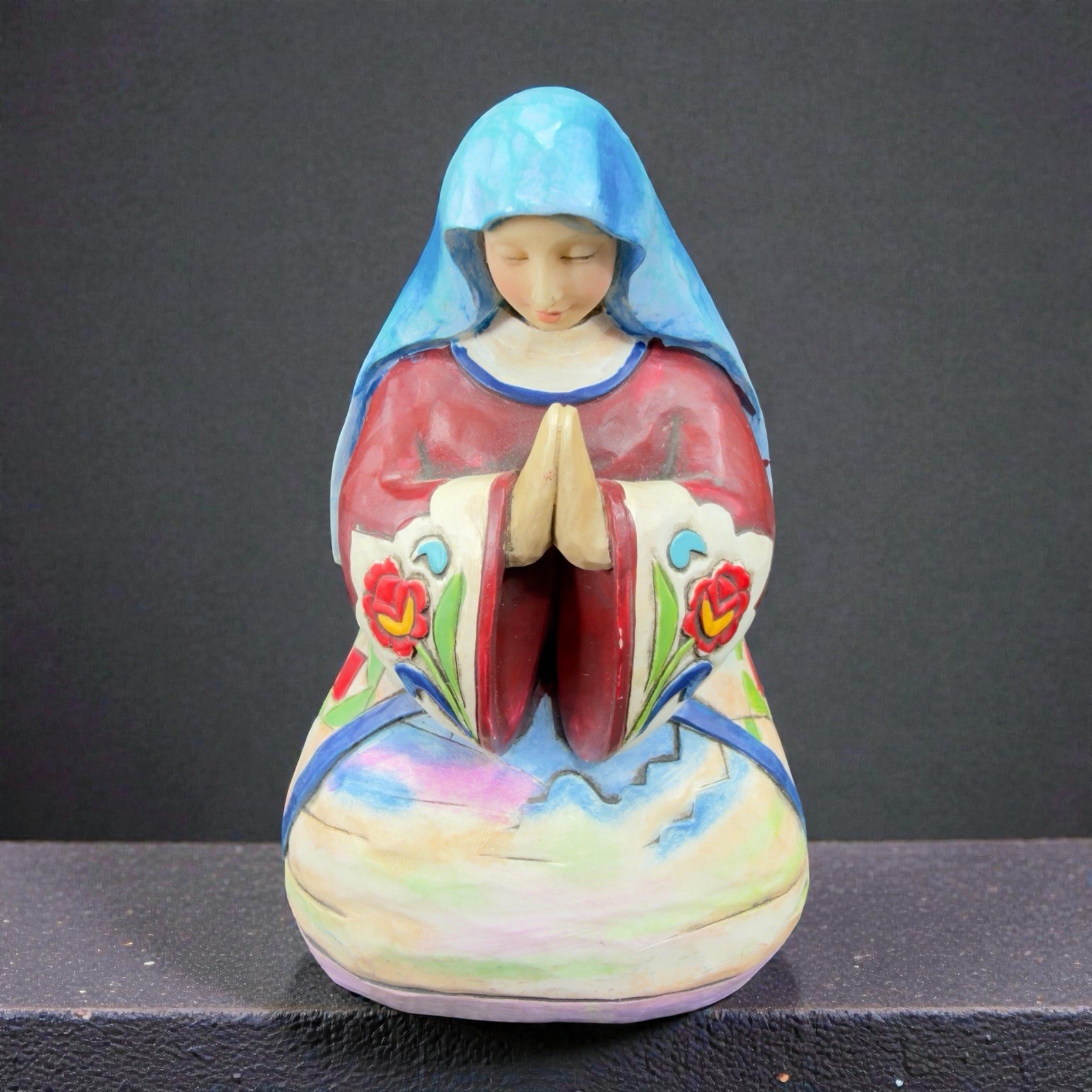 Jim Shore Heartwood Creek Virgin Mary Nativity Figure Joy to the World Resin VTG