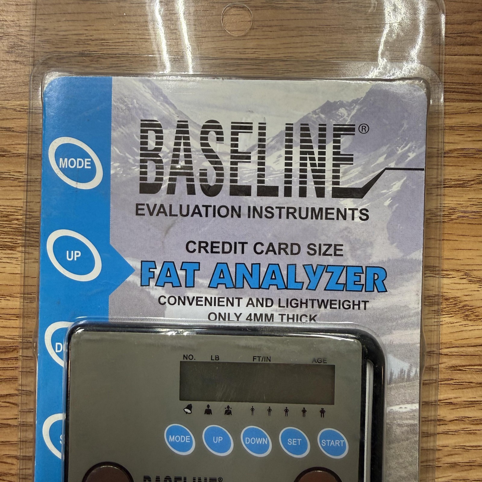 Baseline 12-1141 Credit Card Fat Analyzer Electronic Monitor Gray Portable New