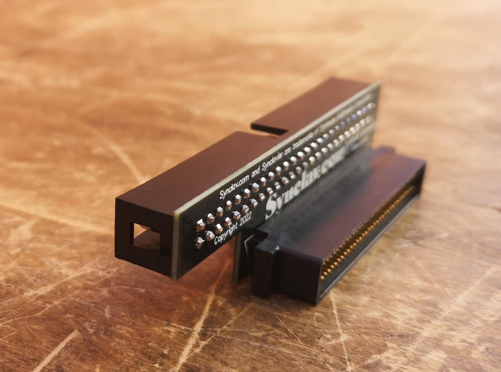 Synclavier 68-pin Mini-Centronics MD68M to 50-pin Male SCSI Winchester Adapter