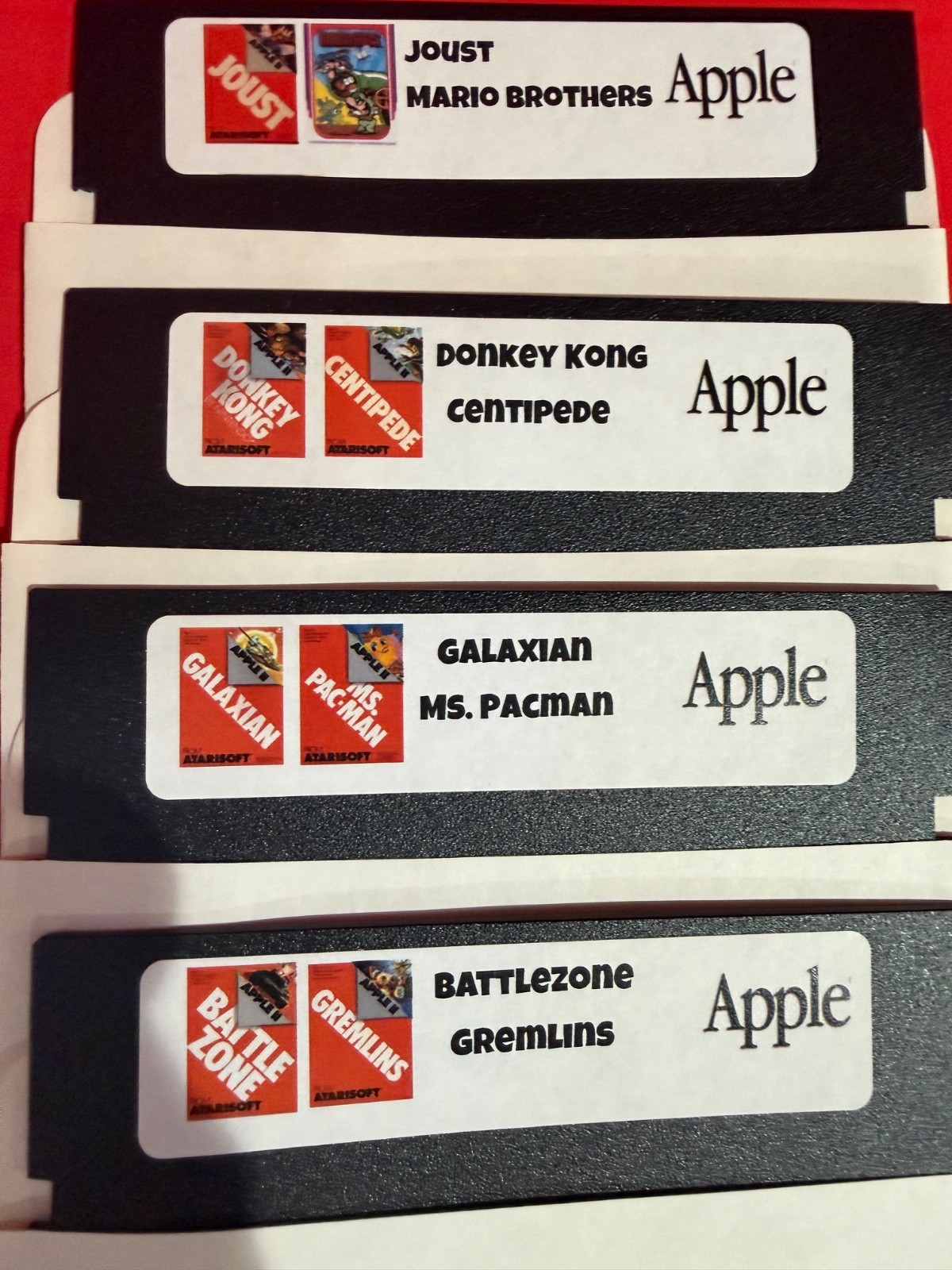 AtariSoft 8 Disk Set 16 Games / Apple II Home Computers