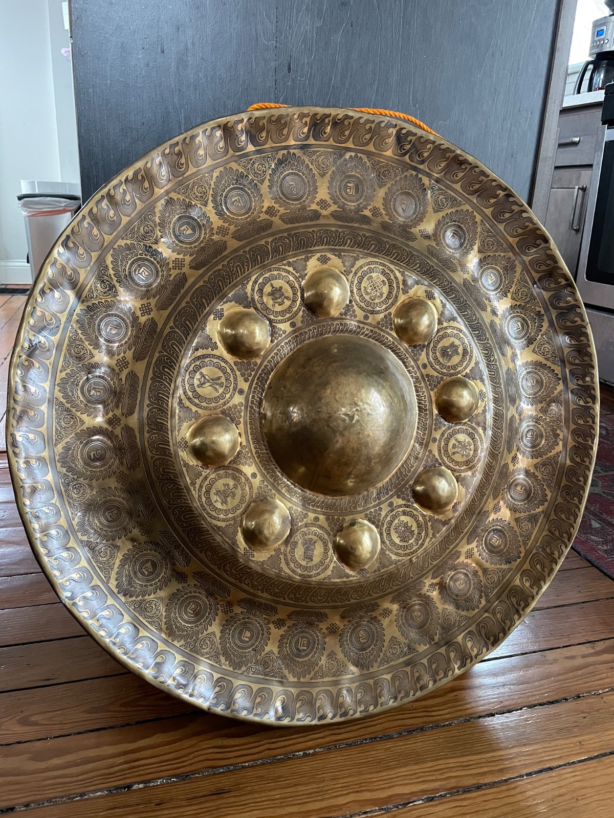 27" tibetan gong with stand
