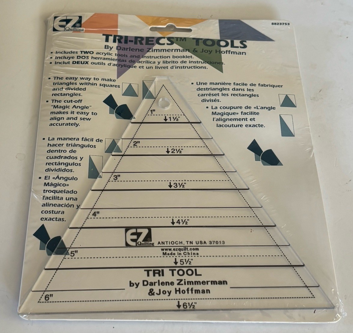 Tri-Recs ™ Tool-Darlene Zimmerman & Joy Hoffman -2 Acrylic Tools & Instructions