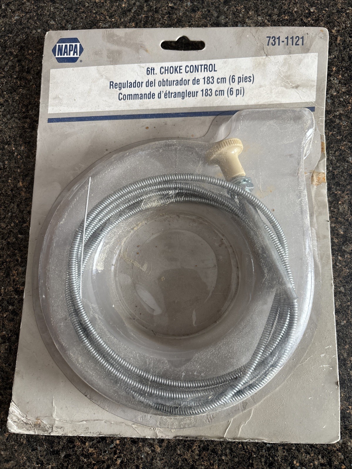 NAPA 6' Choke Carburetor Control 731-1121, New Old Stock