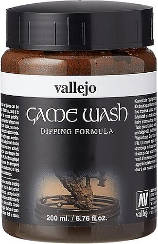 Vallejo Sepia Wash 200ml Bottle - Hobby and Model Acrylic Paint - #73300