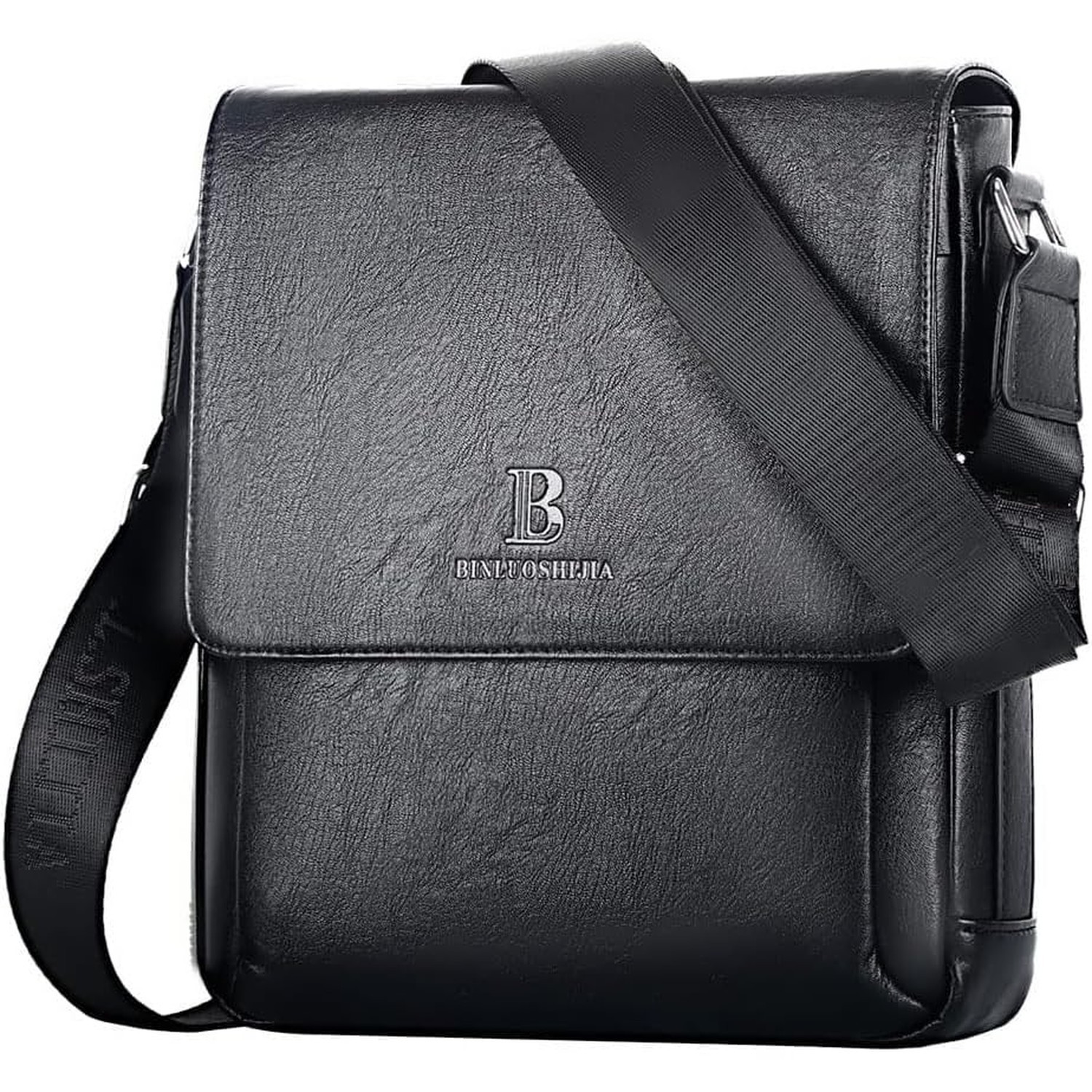 Leathario Men's Crossbody Bag, Vegan Leather, Shoulder Purse Side Sling Satch...