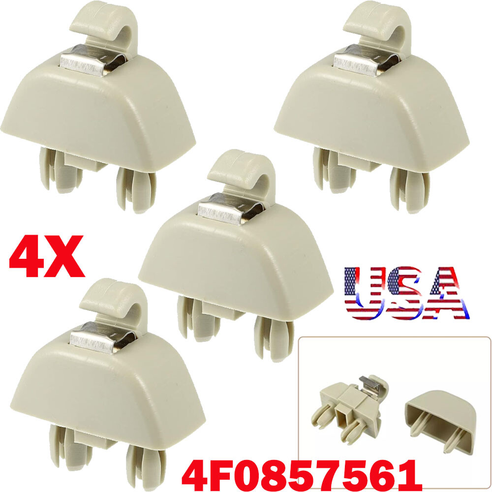 4X 6RD857561 Sun Visor Support Clip Retainer Beige For VW Passat 2012-2015 NEW