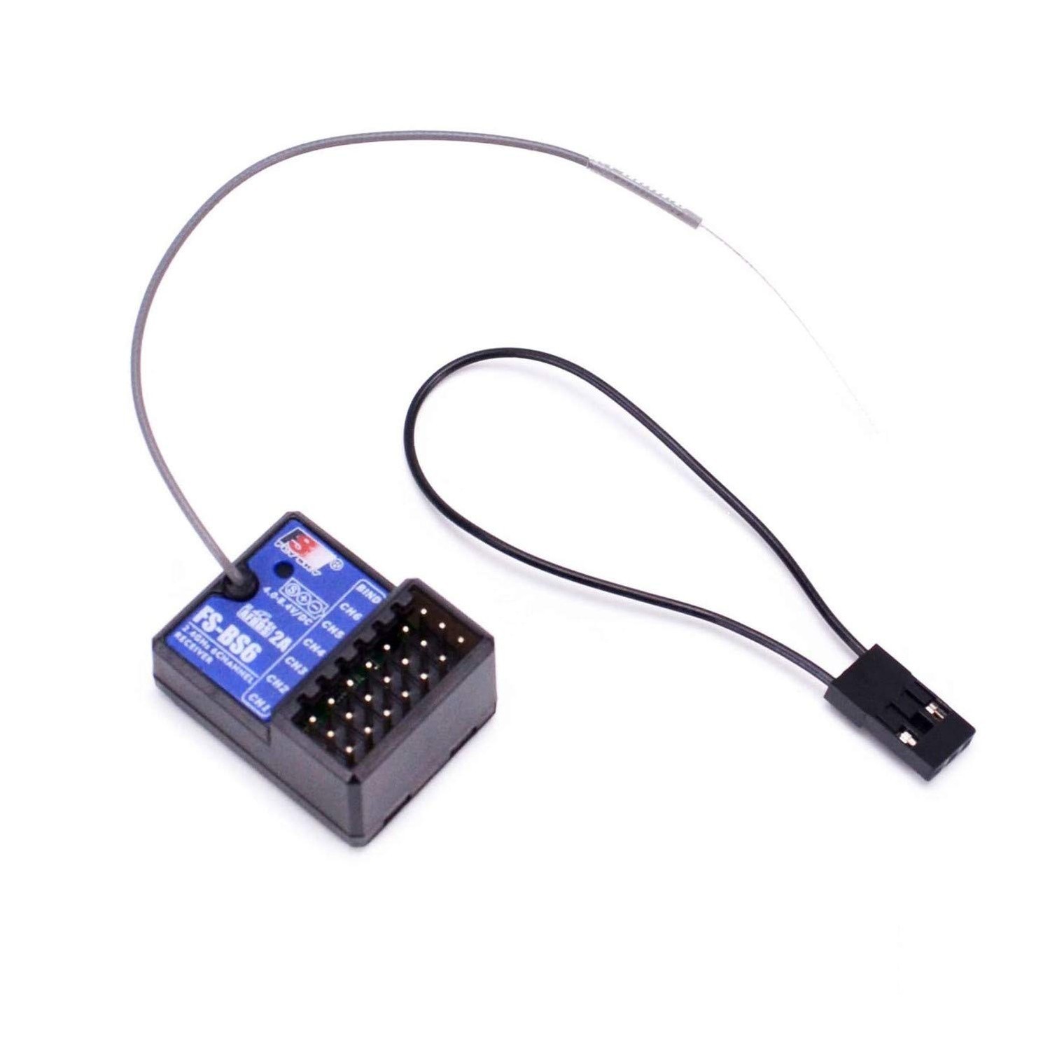 FlySky FS-BS6 Receiver 2.4Ghz 6CH AFHDS2 for FlySky FS-GT5 RC Car Boat Transm...