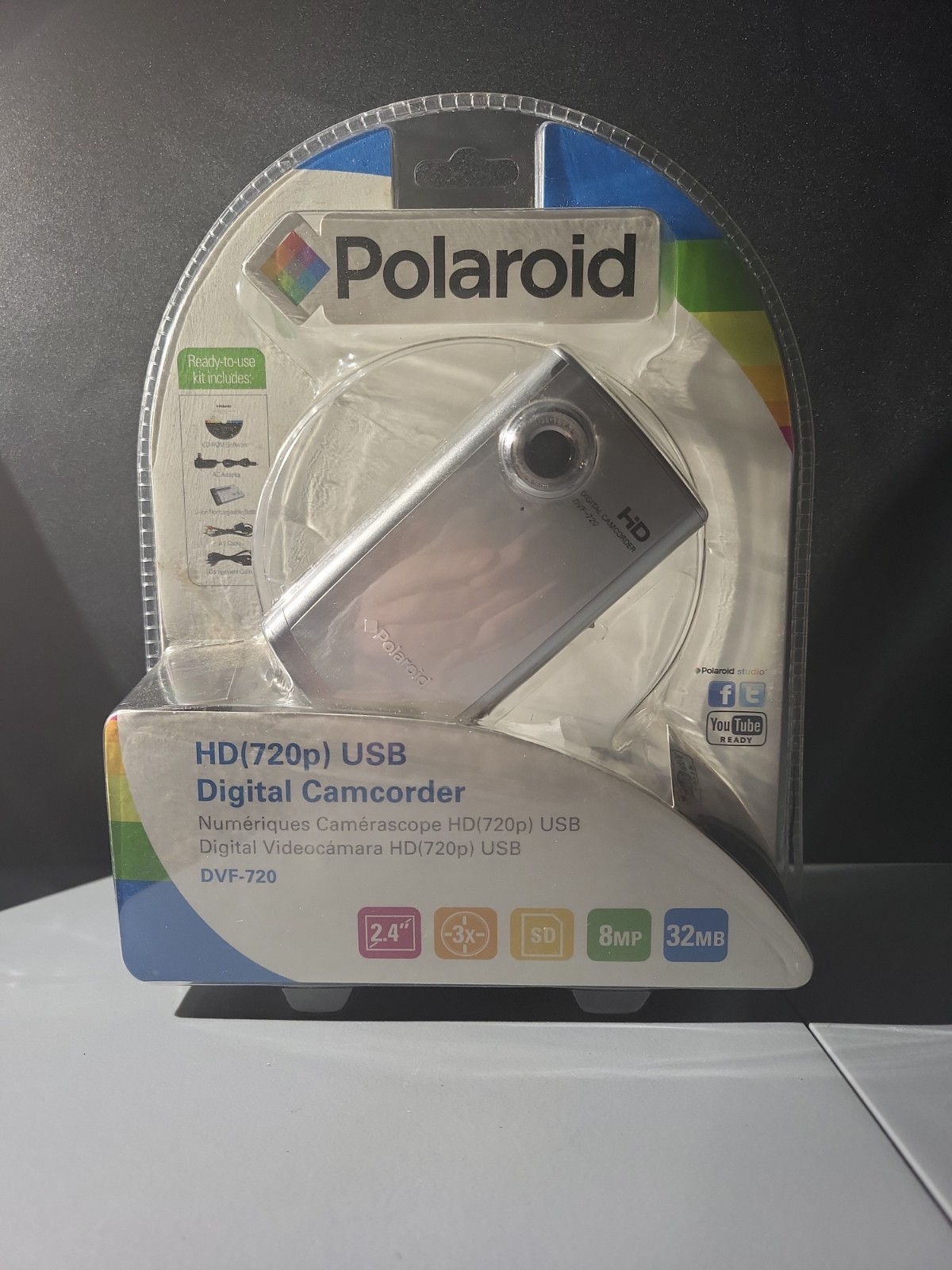 Polaroid (720p) USB Digital Camcorder DVF-720 New Sealed