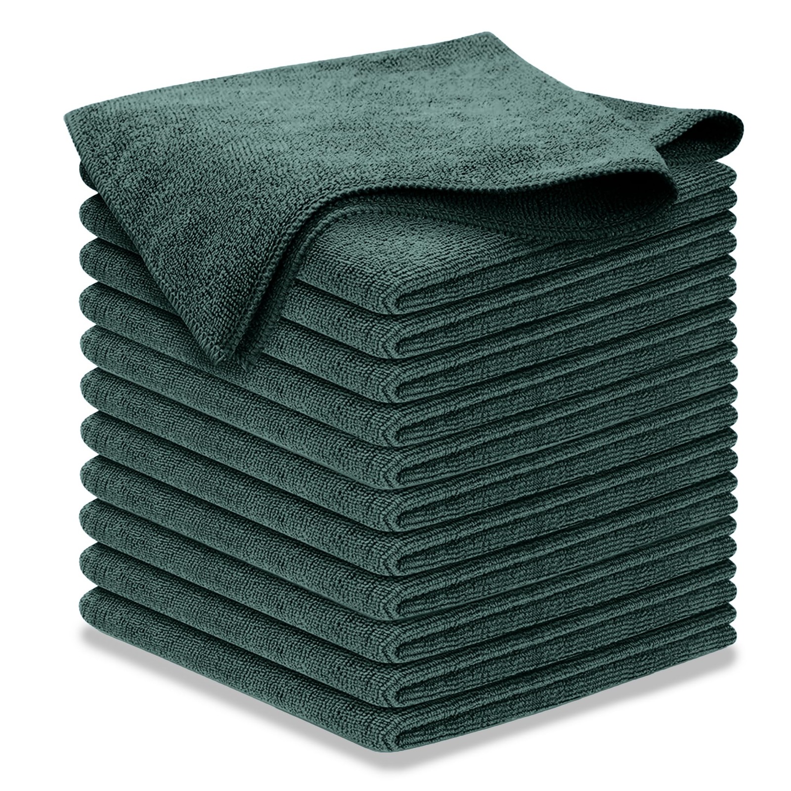 12 Pack Microfiber Cleaning Cloth 12.5x12.5 Inch Absorbent Towel Washing Cloth