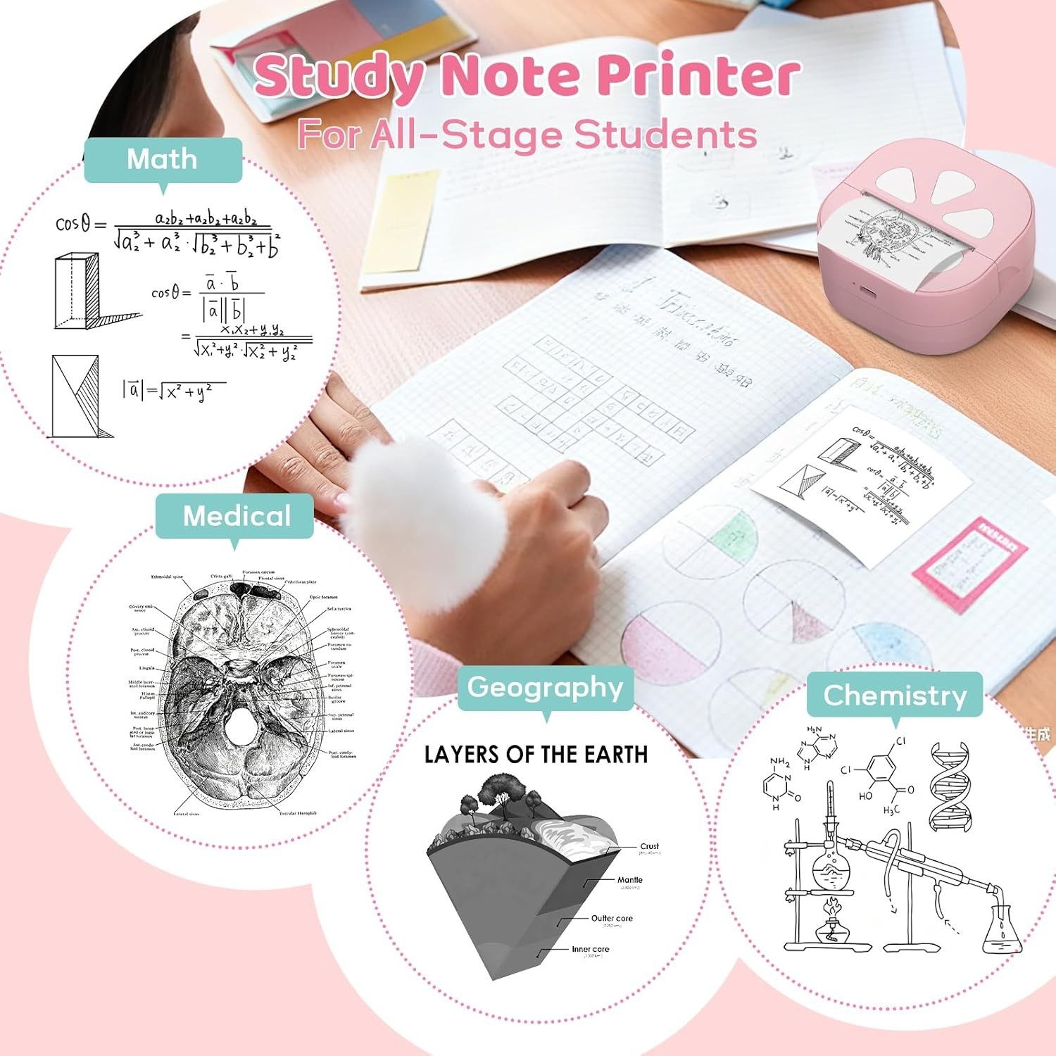 Versatile Mini Sticker Printer: Instant Labels & Stickers for Creative Projects