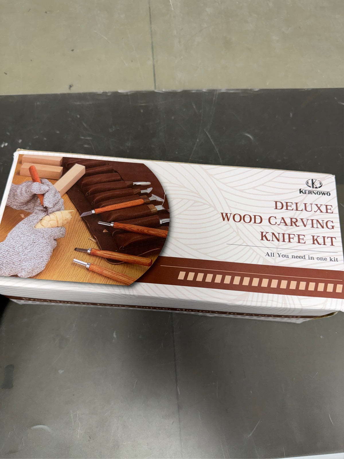 Wood Carving Tools, 15Pcs Wood Carving Kit with PU Storage Bag, Wood Whittling K