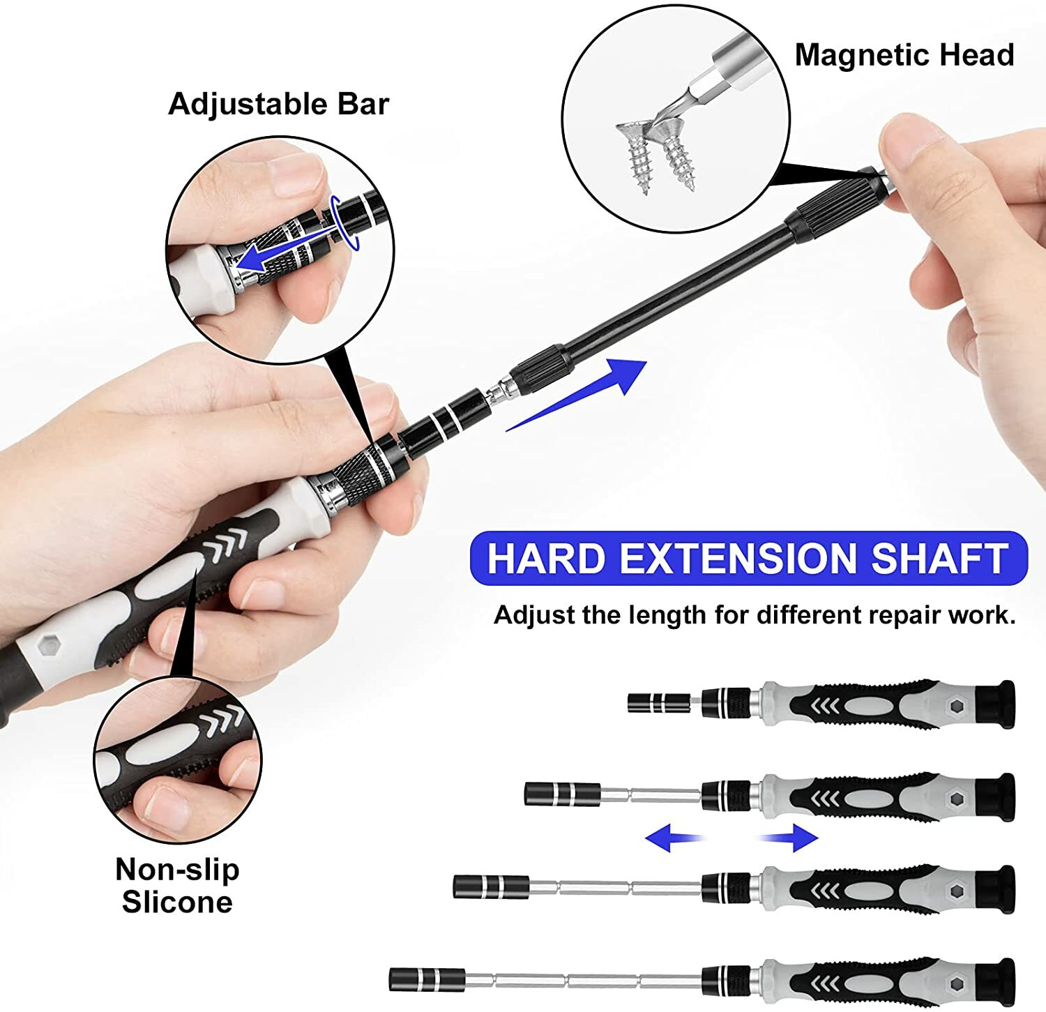 115 in 1 Magnetic Screwdriver Bit Set Tool Kit Repair For iPhone MacBook PC