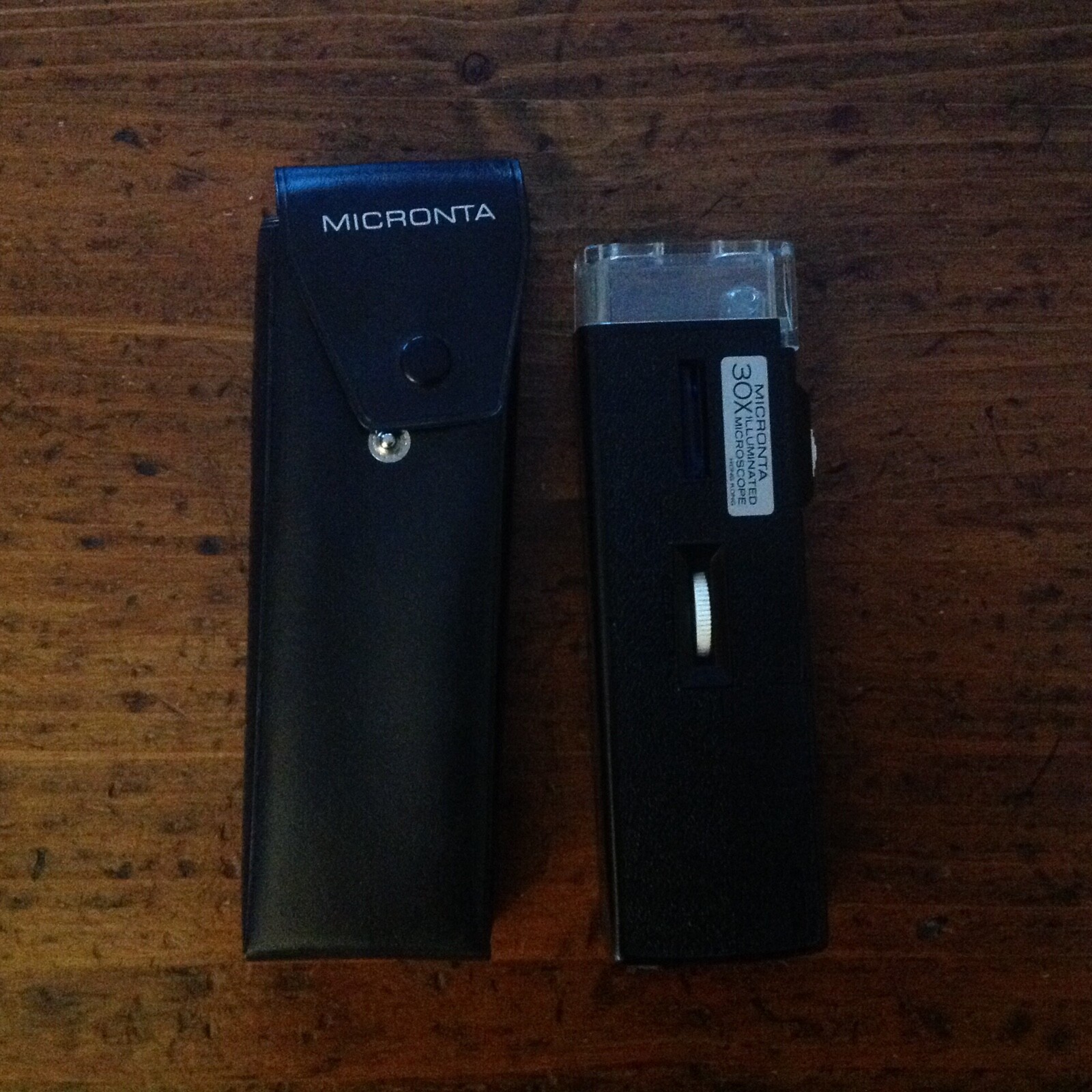 Vintage Micronta 30X Illuminated Microscope with Case