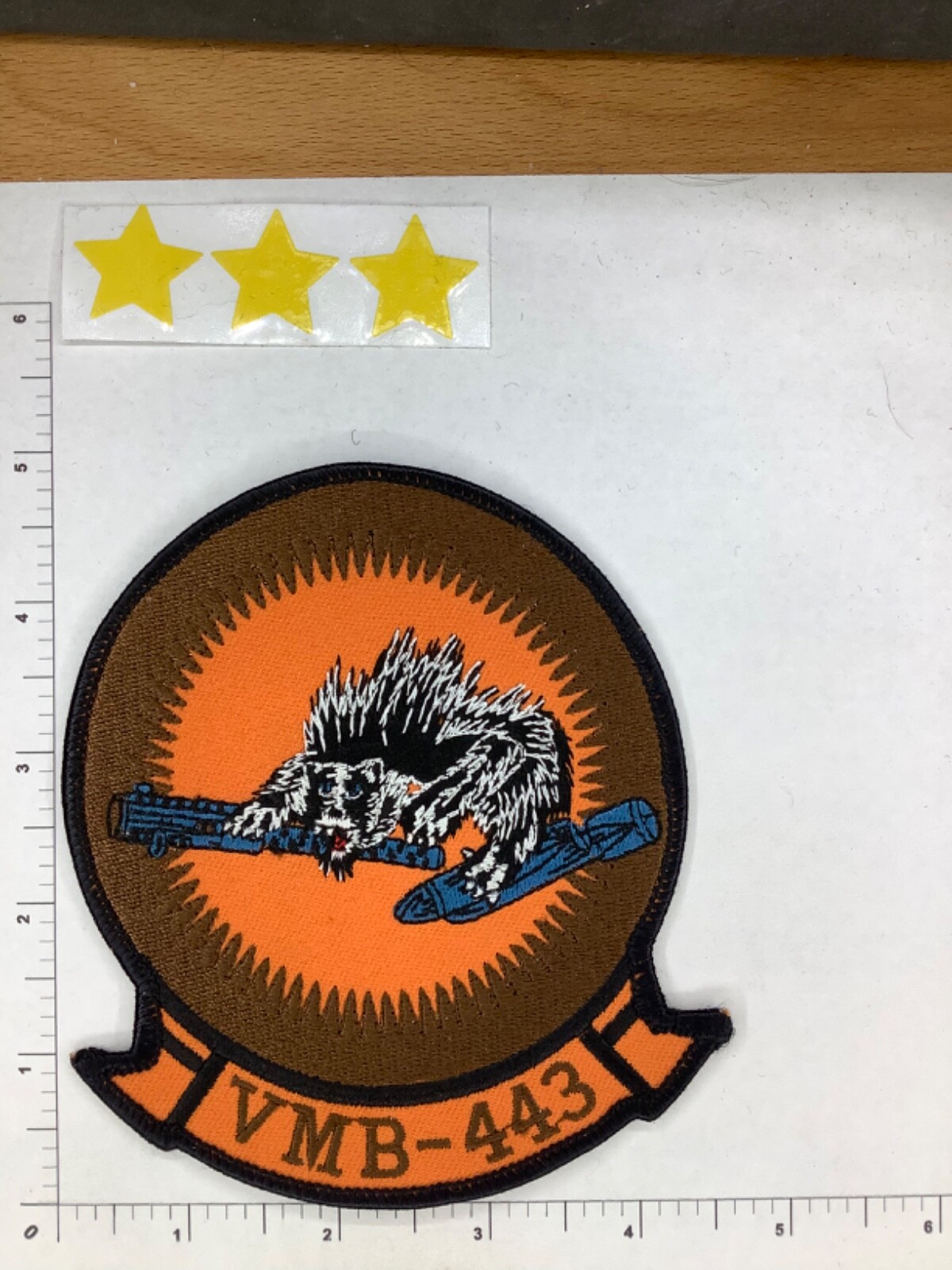 LARGE US NAVY VMB-443 SQUADRON PATCH